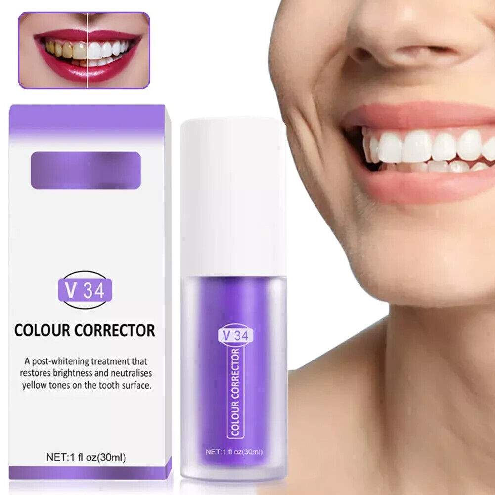 Colour Corrector Teeth Whitening Sensitive Toothpaste Gel Oral Hygiene UK