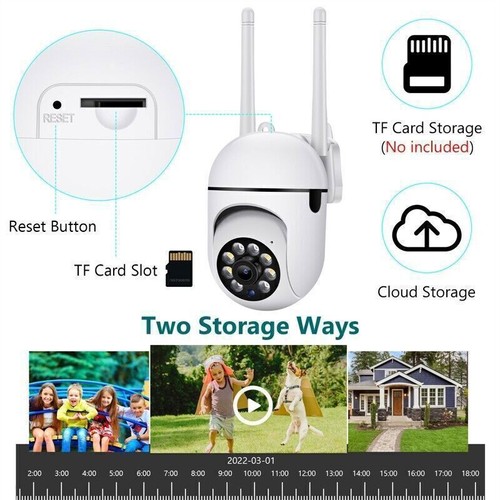 5GHZ WIFI IP Netzwerk Camera Funk Wlan Außen Überwachungskamera App1080P Neu - Bild 12 von 18