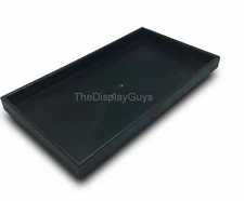 Black Plastic STACKABLE Jewelry Tray W/ Assorted Inserts For Bracelet and Ring