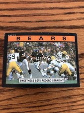 1985 TOPPS CHICAGO BEARS TEAM LEADERS #22 Walter Payton 