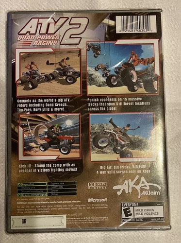 ATV Quad Power Racing 2 (Xbox) Platinum Hits Brand NEW. FACTORY SEALED. Hang Tag - Picture 2 of 6