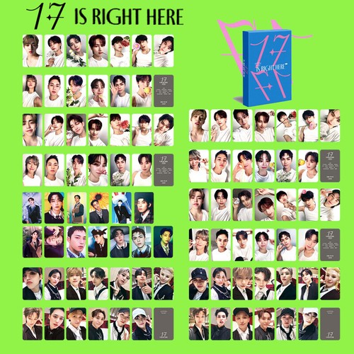 13pcs/set Kpop SEVENTEEN is right here WEVERSE Double-sided Self Made Photocards