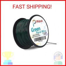 Florist Wire - 110 Yards 22 Gauge Green Flexible Paddle Wire for Crafts, Christm