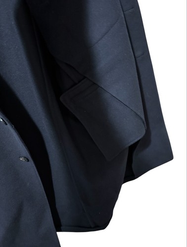 Lardini Italy Men’s Navy Blue Wool Overcoat Trunk Clothiers. SIZE 56. 7REG - Picture 2 of 8