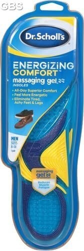 Dr. Scholls Einlegesohlen Herren ARBEIT Massagegel Vollschuh Einlegesohle Gr. 8-14 (1 Paar) - Bild 3 von 6