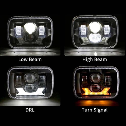 Faro LED 5X7" 7x6" para Freightliner FL 50 60 70 80 112 rectangular haz alto/bajo - Imagen 2 de 12