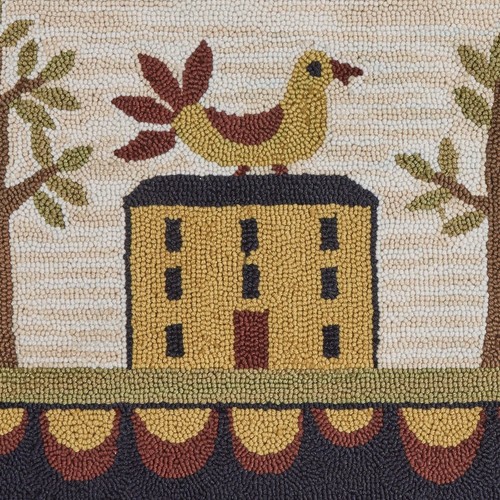 Primitive Farmhouse Bless Our Home Volkskunst Haken Stuhl Auflage 14,5" - Bild 3 von 6