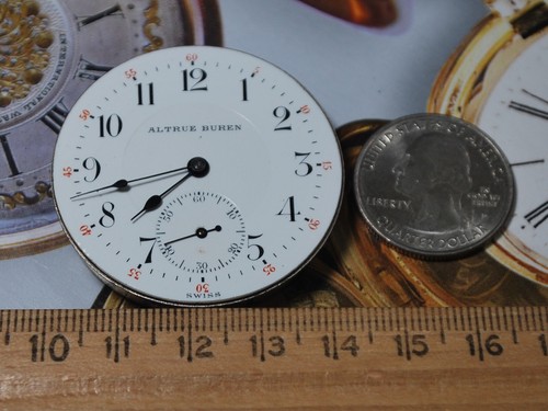 Movimiento Reloj Bolsillo Vintage Suizo BUREN 16s 23J --Para Piezas - Imagen 9 de 9