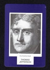 Thomas Jefferson President 1993 Face To Face Game Card Canadian Issue