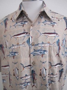 Kahala-AVI-Collection-Short-Sleeve-Fish-Tropical-Hawaiian-Shirt-Mens-Large