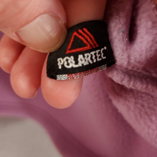 LL Bean Pullover Womens Large Pink 1/4 Zip Polartec Fleece Sweater Jacket - Picture 6 of 14