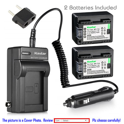 Kastar Battery AC Charger for Canon BP-718 CG-700 & Canon LEGRIA