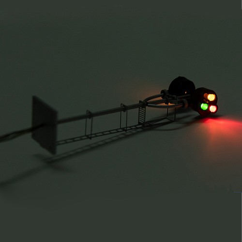 10pcs HO Scale Model Tri-Lights Block Signal Fine Made Metal 2 Opposite Targets - Picture 8 of 11