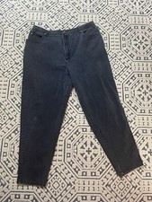 Vintage 80s 90s LA Blues Black Mom Denim Skinny Jeans. Size 24 Long