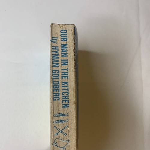 Vintage Our Man in the Kitchen Cookbook 1964 Hyman Goldberg PB Free Shipping - Picture 4 of 12