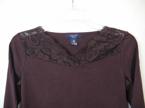 Forever, Chaps, Express 3 Tops Gr. S, schwarz, burgunderbraun W-96 - Bild 18 von 22