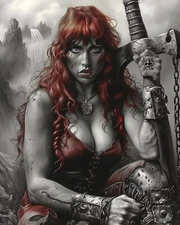 Fierce and Fabulous: Femme Fatale Art in 8x10 Prints  23536494