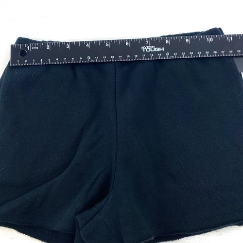 Art Class Girls Size S 6/6X Pull-On Fleece Shorts Raw Edge Black - Picture 5 of 6