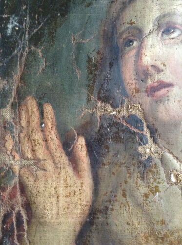 17th Century Guido RENI Portrait of Mary Magdalene Old Master Oil To Restore - Photo 4 sur 8