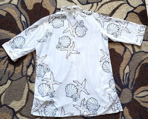CLUB Z COLLECTION Women's Cotton Long Sleeve Sequin Shirt Dress, Size 1X, NWOT - Picture 2 of 14