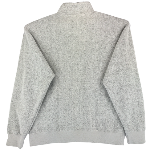 Suéter Orvis Para Hombres L Marfil Brezo Poli Algodón Tejido 1/4 Cremallera Manga Larga Pullover - Imagen 2 de 9