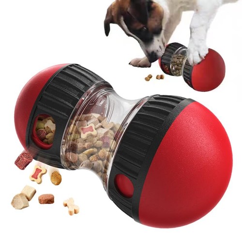 Dog Toy Treat Dispenser - Irregular Rolling Design, Bite-Resistant, Unleash...