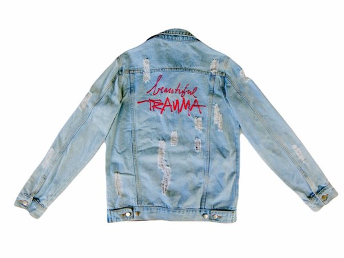 Pink 2018 Beautiful Trauma World Tour Women's 100% Cotton Denim Jacket - Medium - Picture 7 of 9
