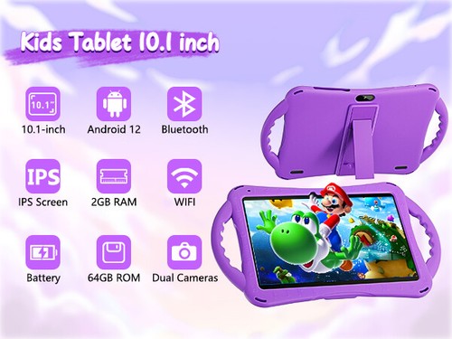 SGIN 8 10 inch kids Tablet  Android 12 32GB 64GB  Education Camera Bluetooth - Picture 5 of 115