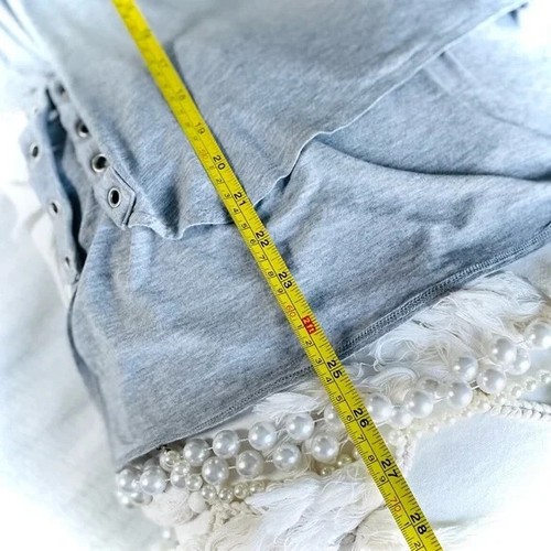 FEEL THE PIECE | XS / S | Crosser Tank Heather Grey Grommet Rivet Lace MSRP$108 - Picture 5 of 16