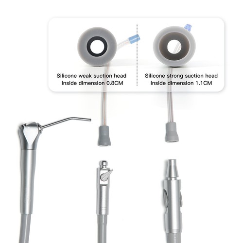 Dental Saliva Ejector Weak/Strong Suction Rubber Snap Tip Adapter Replacement - 第 10/23 張圖片
