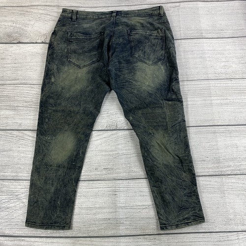 Pantalones de mezclilla ajustados desgastados lavados a la piedra DAZL para mujer talla 18 - elásticos - Imagen 3 de 12