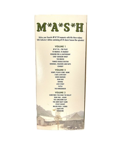 MASH - Season 1 VHS (2002) 3 Tapes Box Set M.A.S.H. Alan Alda - Picture 3 of 6