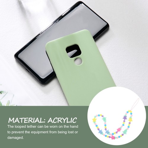 Handyriemen Telefon-Lanyard Aus Acrylperlen Dekorative Telefonkette - Zdjęcie 2 z 12