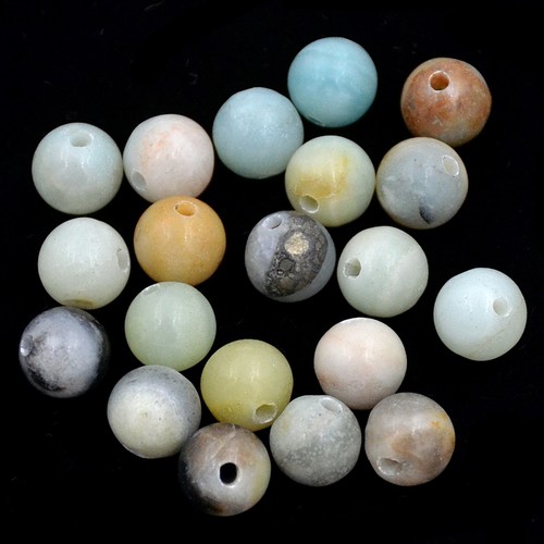 Big hole (2mm)Wholesale Lot 10mm Natural Gemstone Round Loose Beads 30pcs - Picture 9 of 60