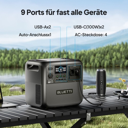 BLUETTI Elite 200 V2 2600W 2073.6Wh Stromaggregate für Wohnmobil, Stromausfall - Bild 8 von 15