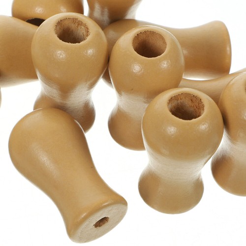 12 Pcs Bamboo Curtain Wooden Pendant Blind Pull Cord Knobs Safety - Picture 4 of 12