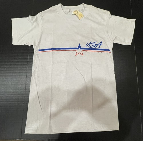 NWT Vintage Millers Outpost 80's Mens USA T-shirt White Sz Med - Made In USA - Picture 1 of 11