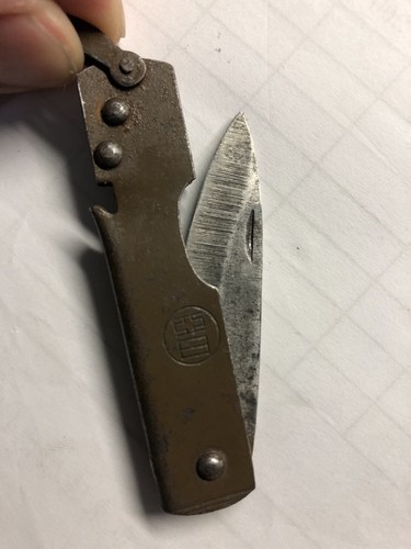 Free shipping . WWII JAPANESE ARMY ISSUED POCKET KNIFE - Picture 3 of 3