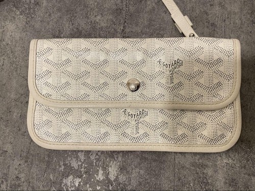 Goyard Saint Louis PM white Tote Bag Shoulder Bag vintage used mini pouch japan - Picture 10 of 11
