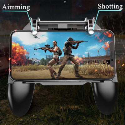 COOBILE Mobile Game Controller for PUBG and FREEFIRE L1R1 For 4-6.5 Inch Phones