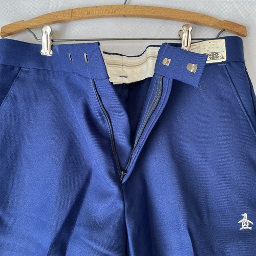 Pantaloncini vintage anni '60-'70 Munsingwear abbigliamento attivo blu navy taglia 36 nuovi con etichette - Foto 12 di 12