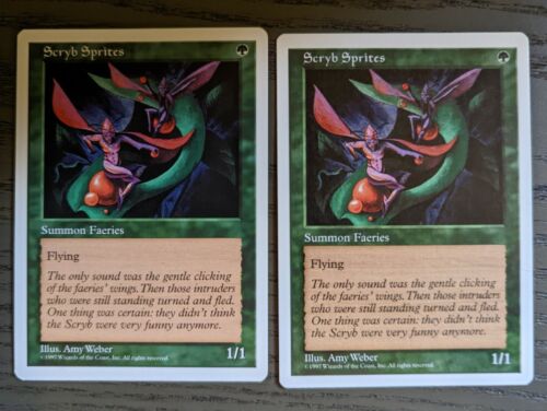 x2 Scryb Sprites - Fifth 5th Edition - NM - MtG Magic the Gathering - Picture 1 of 2