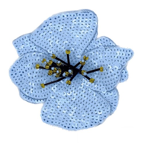 6 Stück Pailletten Patch Blume Perlen Blumen DIY Aufnähen Patches für Kleidung Jeans  - Bild 12 von 21