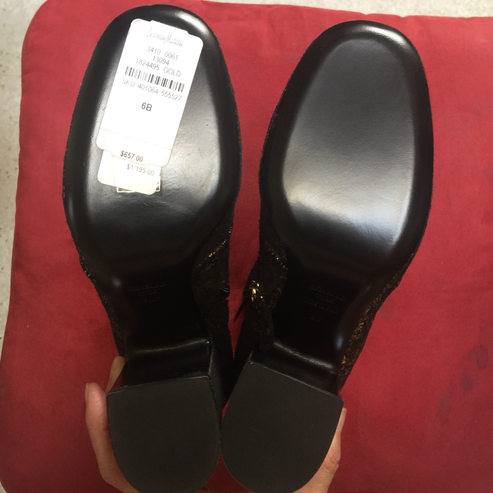 Nueva con caja Laurence Dacade Milly en relieve botas 6 De Gamuza, Negro oro, 36 6 botas 6ae207 Nueva con caja Laurence Dacade Milly en relieve botas 6 De Gamuza, Negro oro, 36 6 botas 6ae207