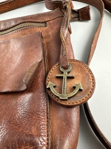 Harbour 2nd Purse Marlies Flap Magnetic Buckle Brown Leather Crossbody Bag - Picture 2 of 6