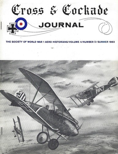 CROSS & COCKADE Journal Vol 4 # 1-4 (1963) Society of WWI Aero Historians - Imagen 2 de 4