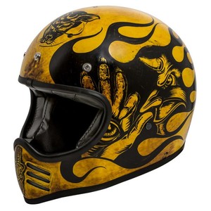 old motocross helmet