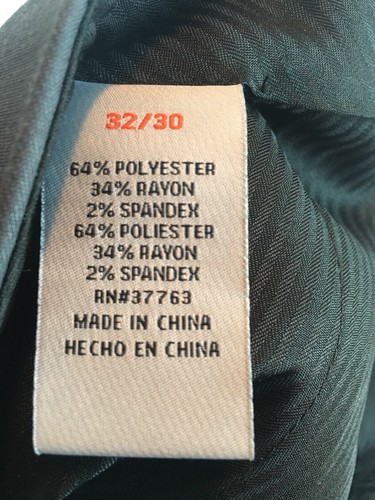 Pantalones de vestir 32X30 para hombre nuevos sin etiquetas grises - Imagen 6 de 6