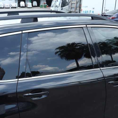 Black PC Window Center Pillar Sticker Protect Trim For Subaru Forester 2013-2018 - Picture 4 of 13