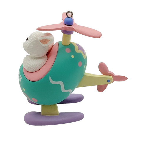 Here Comes Easter Hallmark 1995 Series Number 2 Keepsake Ornament Helicopter - Picture 4 of 19